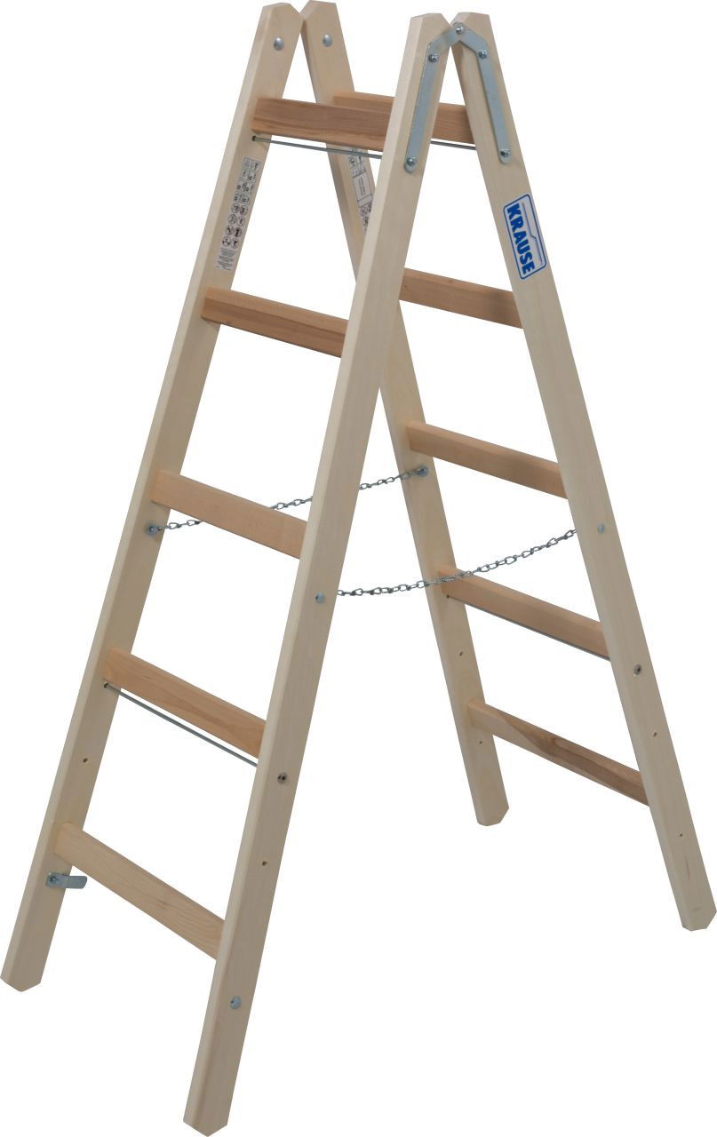 Krause STABILO Professional két oldalon járható fa állólétra, 2x5 fokos termék fő termékképe