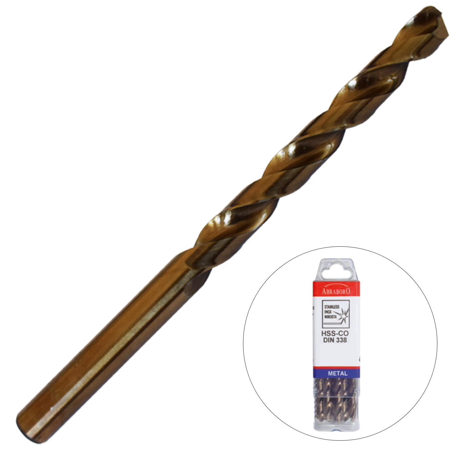 Abraboro 7.8 x 117 / 75 mm HSS-Co fémcsigafúró X-Pack, 10 db/csomag termék fő termékképe