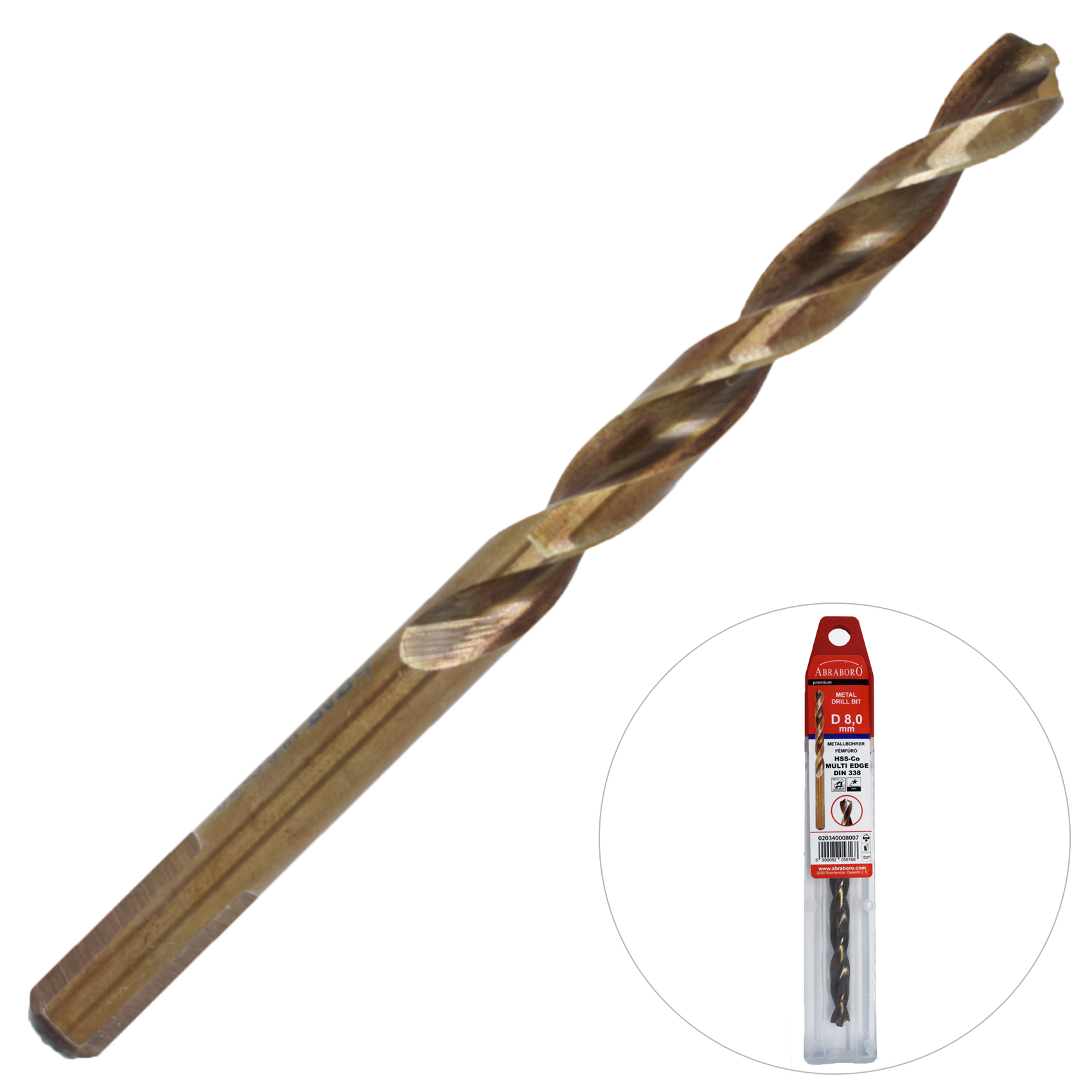 Abraboro 4 x 75 / 43 HSS-Co MULTI-EDGE fémfúró, 2 db/csomag termék fő termékképe