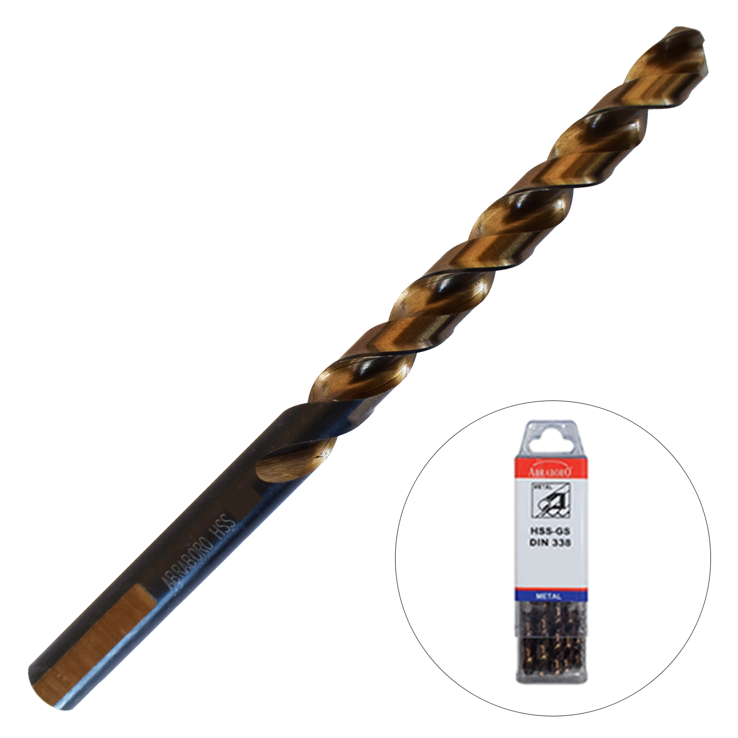 Abraboro 10 x 133 / 87 mm MULTISPEED HSS-GS fémfúró háromszög szárral X-Pack, 10 db/csomag termék fő termékképe