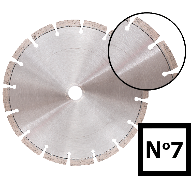 Abraboro 230 x 22.23 mm No.7 univerzális gyémánttárcsa termék fő termékképe