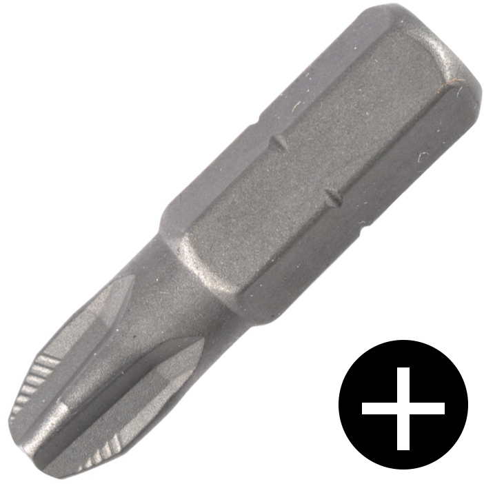 KENNEDY No.1 Phillips ACR bordázott keresztpontos csavarbehajtó bit 1/4" hatszög illesztéssel, 25 mm termék fő termékképe